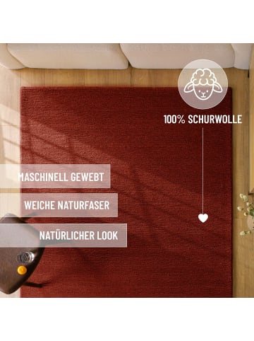 Wecon Home Wollteppich Castello ONE in purpur rot