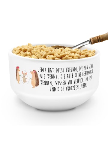 Mr. & Mrs. Panda frühstücksbowl Igel Seilhüpfen mit Spruch in Weiß