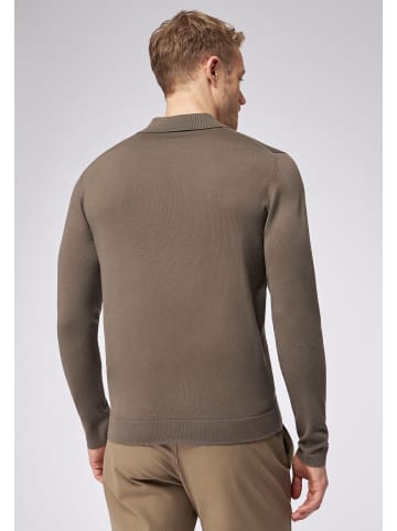 Roy Robson Strickpolopullover Mit Polokragen in BRAUN