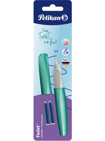 Pelikan Füllhalter Twist M Cold Alaska + 2 Patronen Blistern