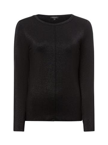 Marie Lund Langarmshirt mit Rundhalsausschnitt in schwarz