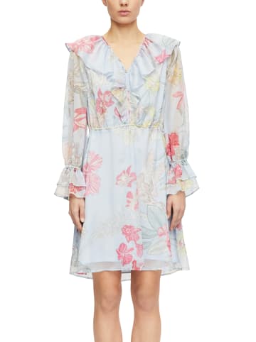 comma Kleid in hellblau mehrfarbig - 0001