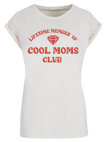 F4NT4STIC T-Shirt Mothers Day Cool Moms Club Membership Trendy Motherhood in Whitesand