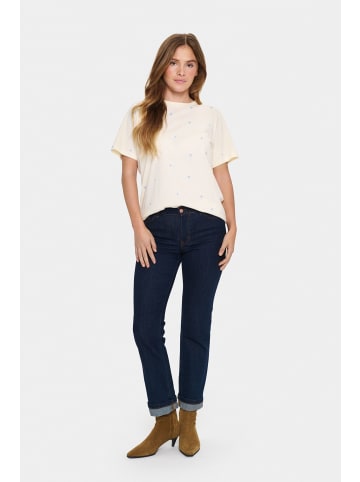 SAINT TROPEZ T-shirt DagniSZ Lockere Passform in Ice Airy Hearts