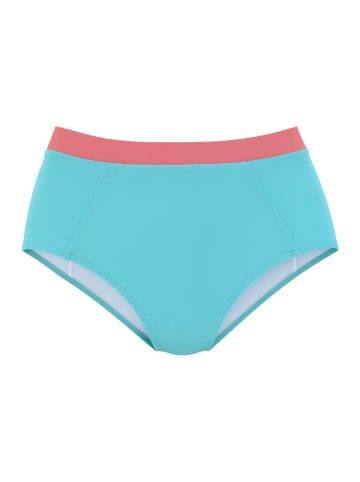 LASCANA ACTIVE Highwaist-Bikini-Hose in türkis