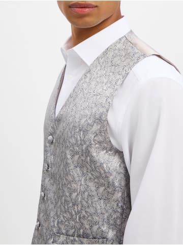DIGEL Anzugweste Lambert in silber - 0001