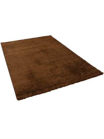 Pergamon Hochflor-Teppich Aloha in braun