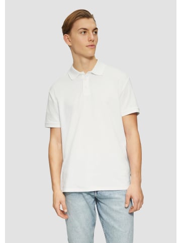 QS Polo-Shirt in 0100_weiß