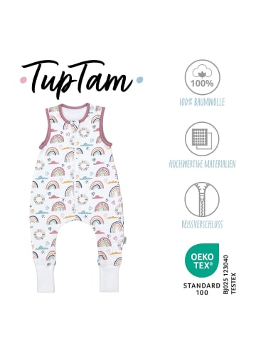 TupTam Babyschlafsack mit Beinen Unwattiert in weiß Modell 4