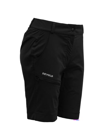 DEVOLD M HOMESAFE SNAP NECK FLEECE PULLOVER in Nachtschwarz