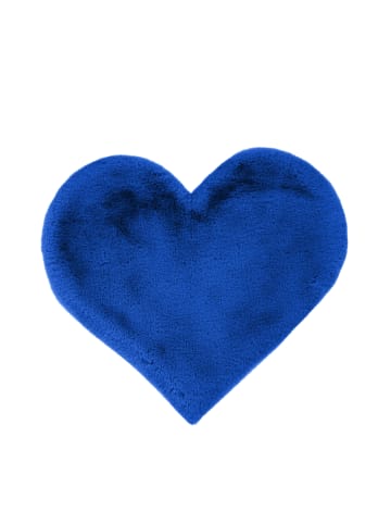 Kayoom Hochflor Teppich Lovely in blau - rechteckig