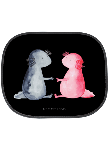 Mr. & Mrs. Panda Auto-Hitzeschutz Axolotl Liebe ohne Spruch in Schwarz