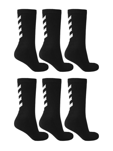 Hummel 6-er Pack Sport Socken Lange Basic Socken FUNDAMENTAL in Schwarz-2