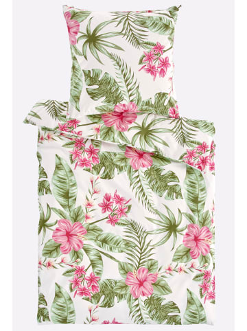 Heine Bettwäsche in champagner-reseda-bedruckt