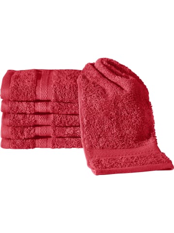 REDBEST Frottier Gästetuch 6er-Pack Chicago in rot