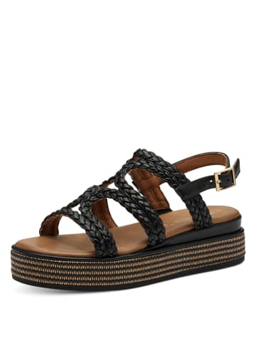 Marco Tozzi Plateau Sandaletten in Schwarz