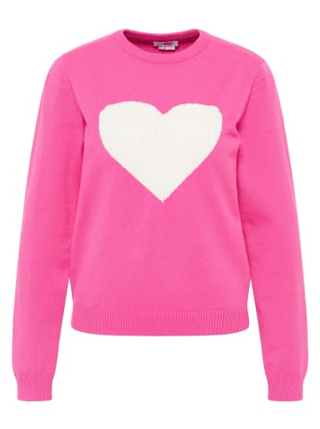 myMo Damen Strickpullover in Pink