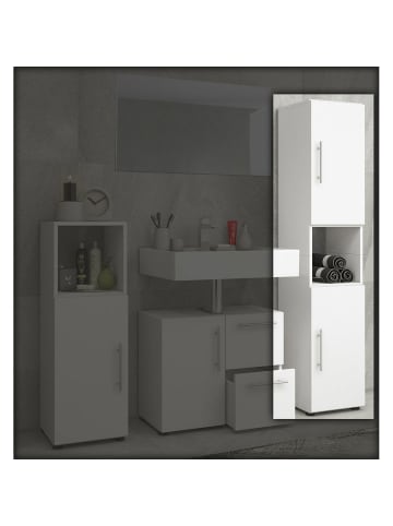 ebuy24 Badschrank Flandu Weiß 31 x 30 cm