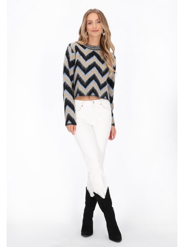 IZIA Sweater in black multicolor