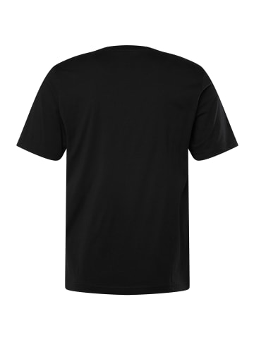 Men Plus Kurzarm T-Shirt in schwarz