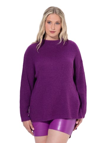 Ulla Popken Oversized-Pullover in brombeere
