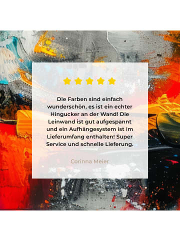 MuchoWow Poster mit Leiste Abstrakte Kunst Explosion  (BxH)
