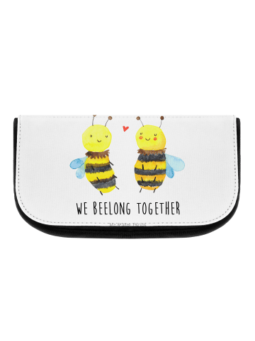 Mr. & Mrs. Panda Kulturbeutel Biene Verliebt mit Spruch in Weiß