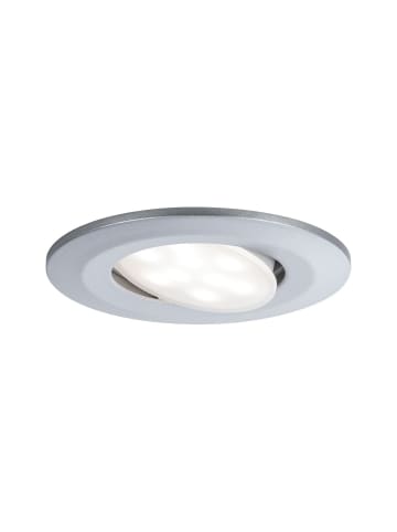 paulmann LED Einbaustrahler 1er Set Calla rund, dimmbar, schwenkbar in Chrom matt-Ø: 90m