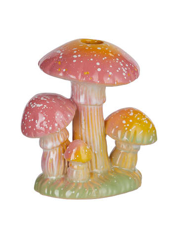 Butlers Butlers Vase ENCHANTED FOREST Pilze in Pink / Gelb
