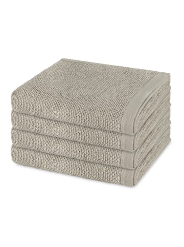 Möve 4 X Handtuch im Set Bliss in Silver grey