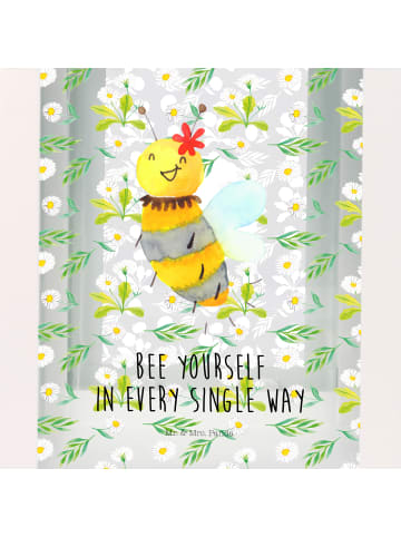 Mr. & Mrs. Panda Laterne Biene Blume mit Spruch in Transparent