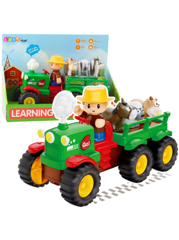 Wisam Interaktiver Lerntraktor für Kleinkinder mit Tieren, Lichtern und