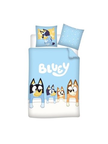 Bluey Bettwäsche Kinder – Bettbezug 140x200cm mit Kissen