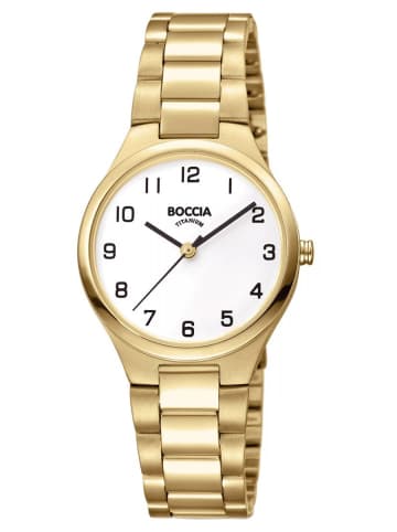 Boccia Damenarmbanduhr Titan Goldfarben