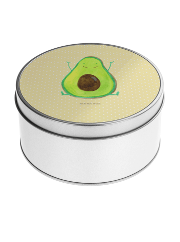 Mr. & Mrs. Panda Erinnerungsbox Avocado Glücklich ohne Spruch in Gelb Pastell