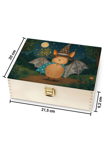 Mr. & Mrs. Panda Teekiste Fledermaus Zauberer Design ohne Spruch in Weiß