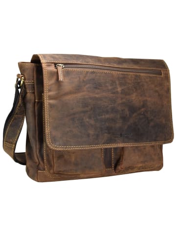 Greenburry Vintage Messenger Leder 35 cm brown