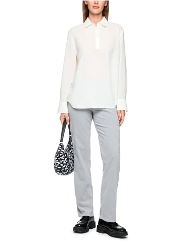 MARC CAIN SPORTS  Klassische Bluse mit sichtbarer Knopfleiste in Off-White