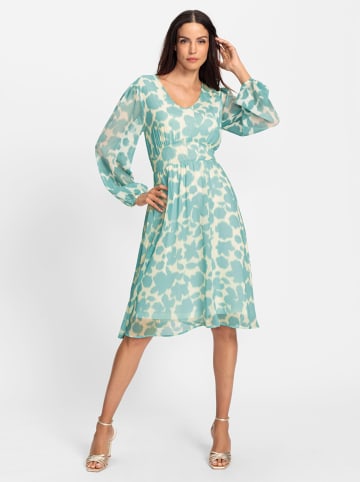 Heine Druckkleid in champagner-mint-bedruckt