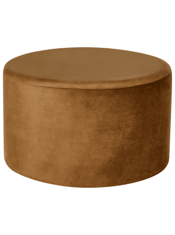 Beliani Pouf MILLEN in Braun - (W) 61 x (H) 36 x (L) 61 cm