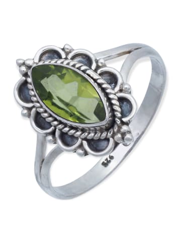 mantraroma 925er Silber - Ringe mit Peridot facettiert