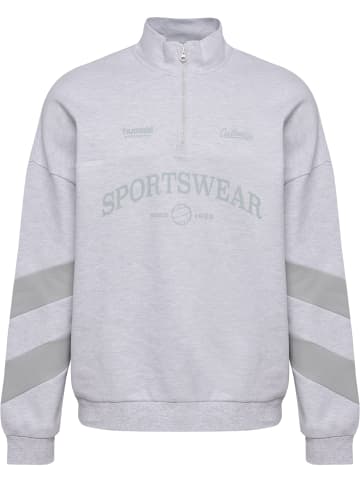 Hummel Reißverschluss Sweatshirt Hmloversized Erwachsene in LIGHT GREY MELANGE