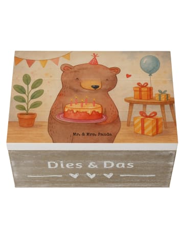 Mr. & Mrs. Panda Erinnerungsbox Geburtstag Bär Torte Design ohne... in Weiß