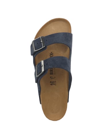 Birkenstock Sandale Arizona Veloursleder normal in blau