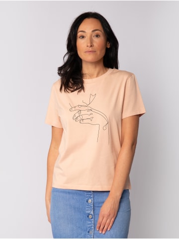 wat? Apparel T-Shirt Don't Hurt Yourself in Fraiche Peche