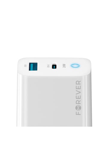 FOREVER Forever TC-06-20AC PD QC Ladegerät 1x USB-C 1x USB 20W weiß