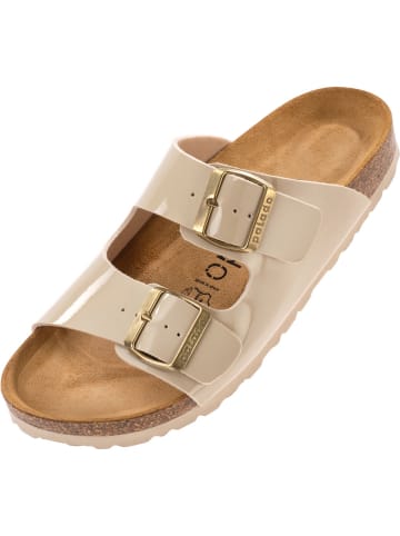 Palado Pantoletten Korfu Lack in Beige
