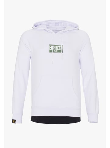 PLUS EIGHTEEN Herren Kapuzenpullover in Weiss