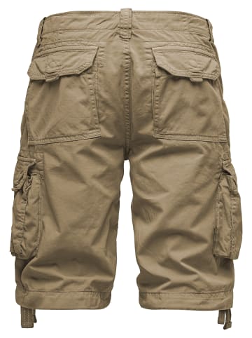 Humy Cargo Shorts Chino Bermuda mit Kordel am Saum A&S in Beige