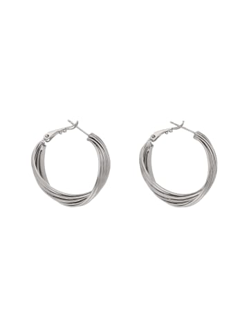 IZIA Women Hoop Earrings in Silver